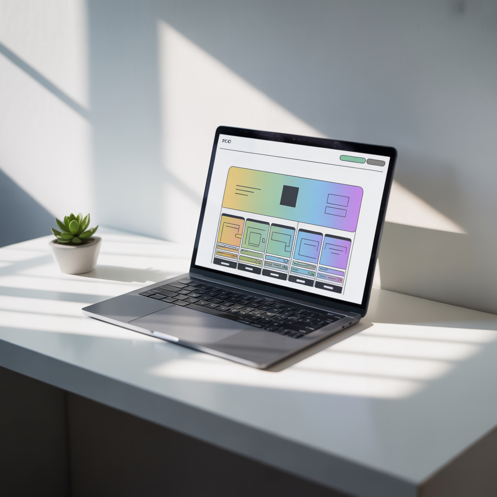 Modern auto-responsive web design showcasing fluid layouts across multiple devices